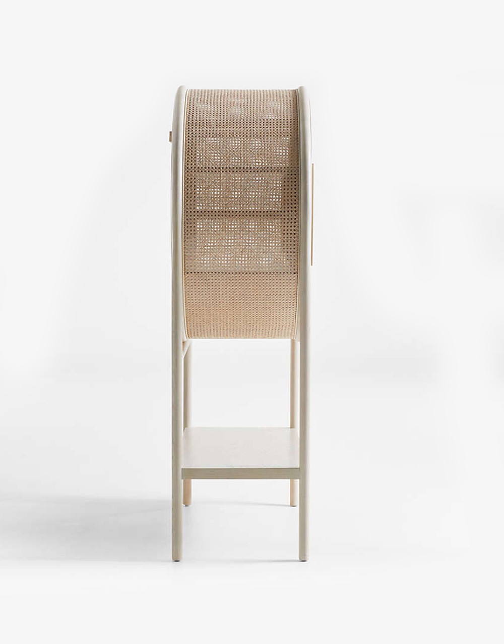 Whitewash Cane Bar Cabinet - Görsel 4